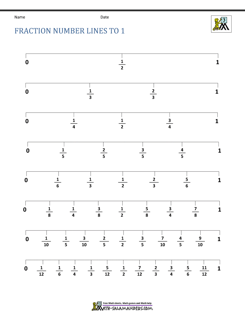 number grade lines for number to worksheets  missing math worksheets fraction 1 simplest 3rd
