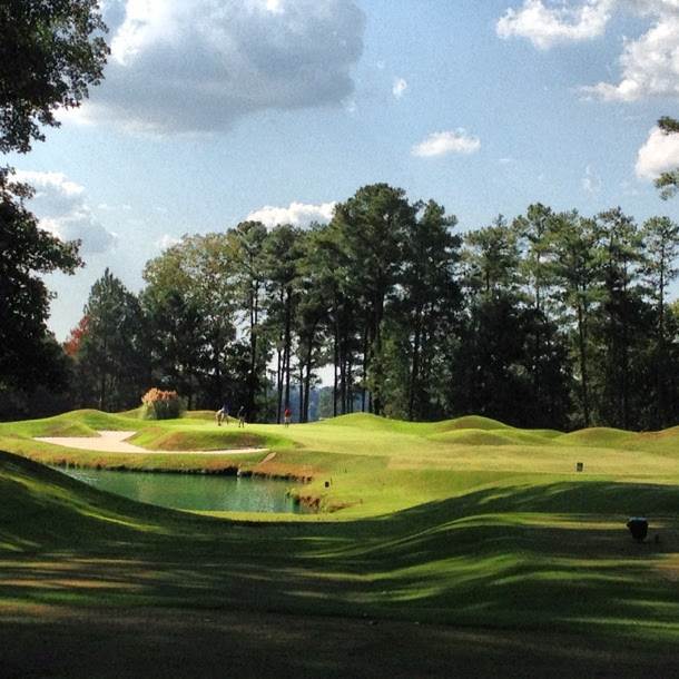 18 at Cobblestone. Great hole Pretty tough par 3. Long and plenty of ...