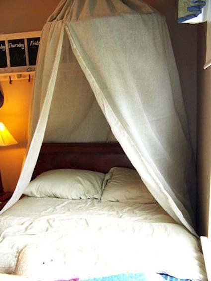 How To: Easy Bed Canopy Using a Hula Hoop