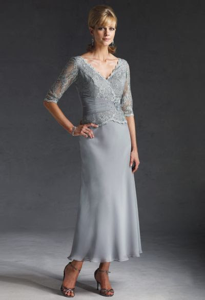 Ladies 34 sleeve evening dresses