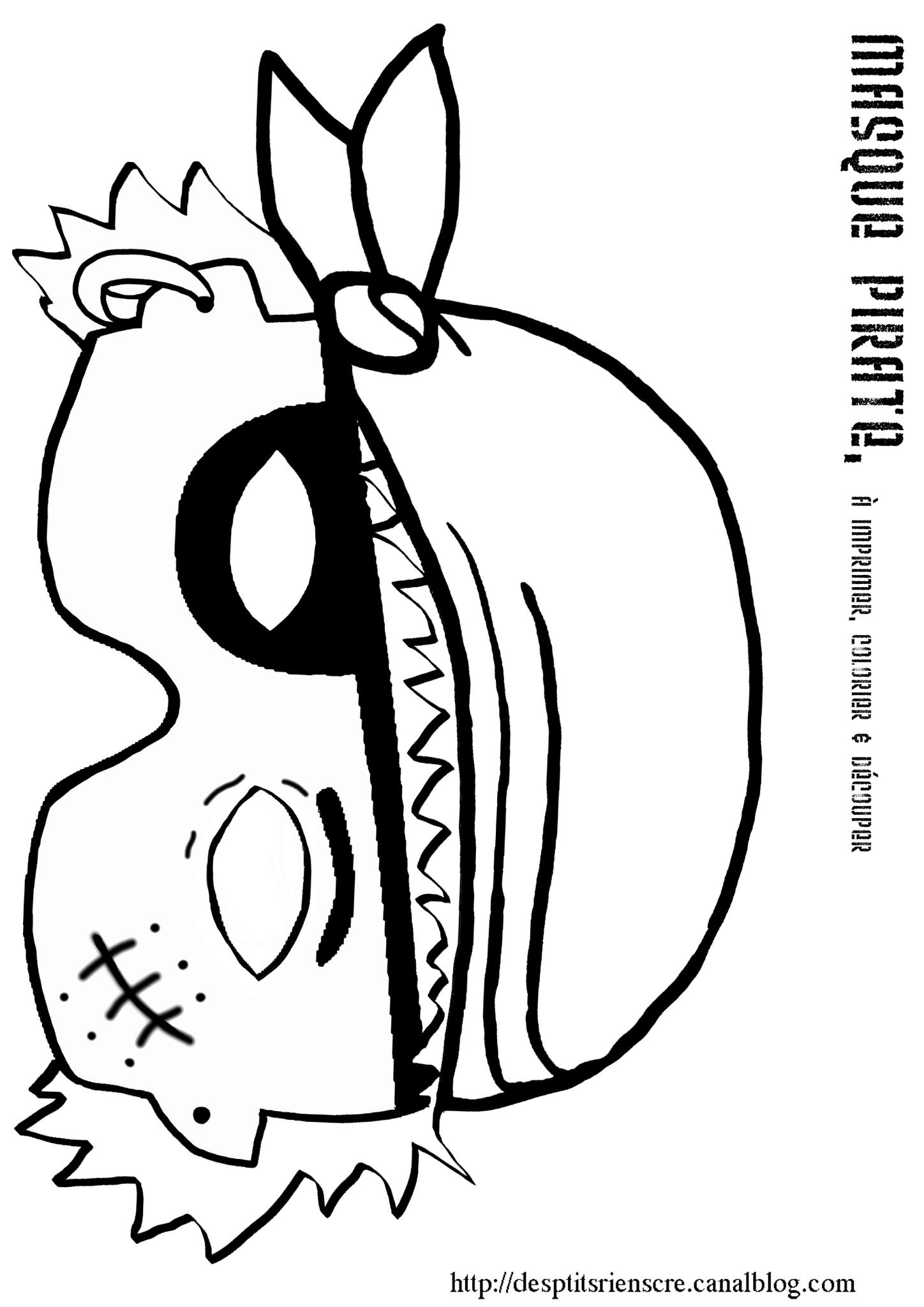 Mardi Gras masques   imprimer