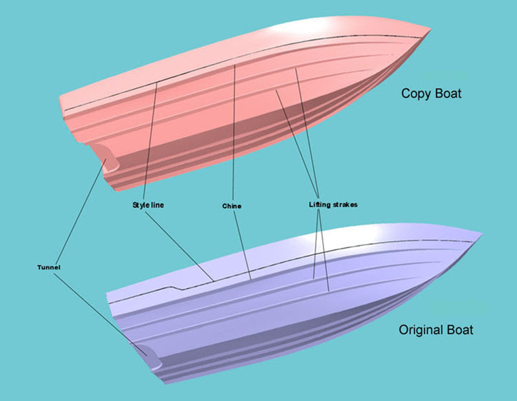 Chesapeake light craft pocketship, jet boat hull kits, pre ...