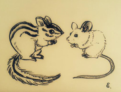 イラストレーター福士悦子のブログ Little Shop Blog リスなどの動物 ぬいぐるみ キャラクター 雑貨 日替わりのリスのイラスト 10 げっしー祭 に向けて