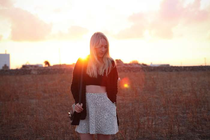 Mykonos; Travel; Zara; HM Trend; Trend Bauch; Topshop; Over Knees; Outfit