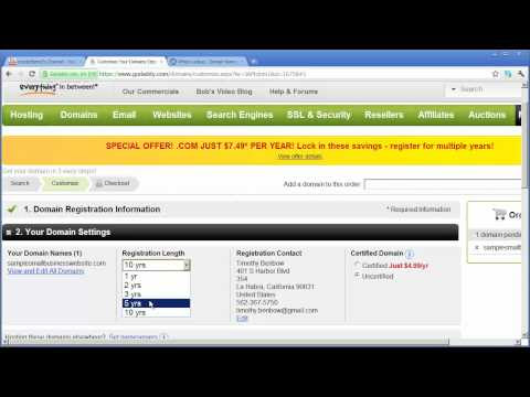 Video web hosting domain
