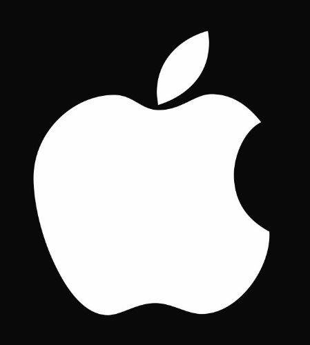 2 Apple  Logo  Die Cut Vinyl Decal  Sticker  4 White Eileen 