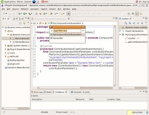 Eclipse 3.4 M5 running on Nexenta (Solaris) x86 GTK.