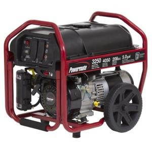 Powermate 3250-Watt Manual Start Portable Generator PM0123250 with Wheel Kit On Sale
