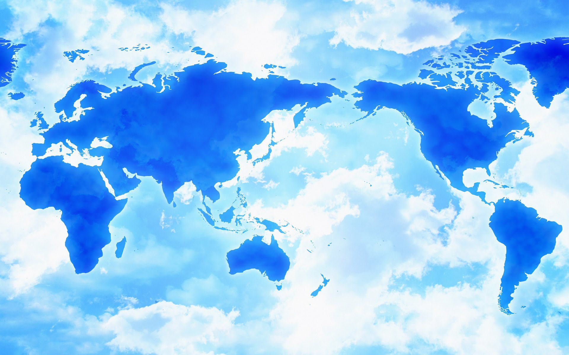 ダウンロード画像 ネオン 青色の背景 地図の世界 青空 画面の解像度 19x10 壁紙デスクトップ上