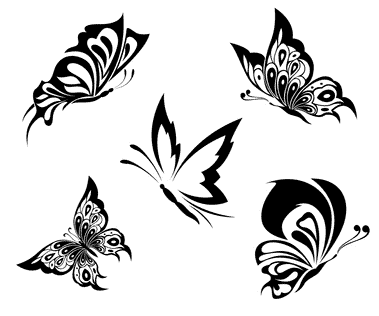 tribal tattoos butterflies