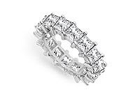 Diamond Eternity Band : 14K White Gold - 5.00 CT Diamonds Diamond Eternity Band : 14K White Gold - 5.00 CT Diamonds