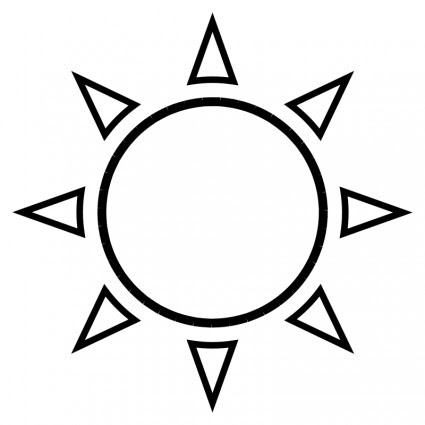 Sun Outline Vector Clip Art Free Vector Free Download