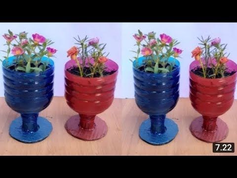contoh vas bunga dari botol bekas