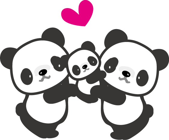 パンダのイラスト 無料イラスト