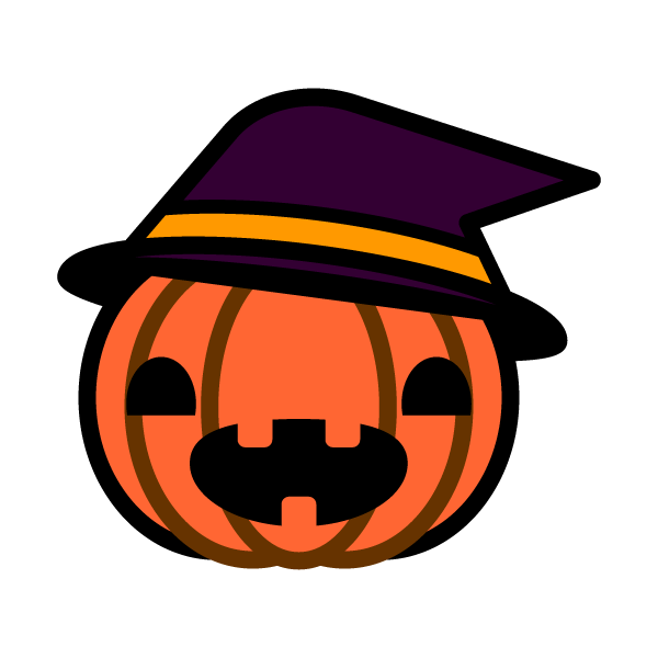 ハロウィンのかぼちゃの無料イラスト 商用フリー オイデ43