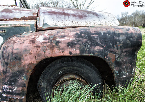 1954 International S Series Pickup Truck Front Fender & Tire by Peter Ciro Photography