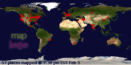 Profile Visitor Map - Click to view visits