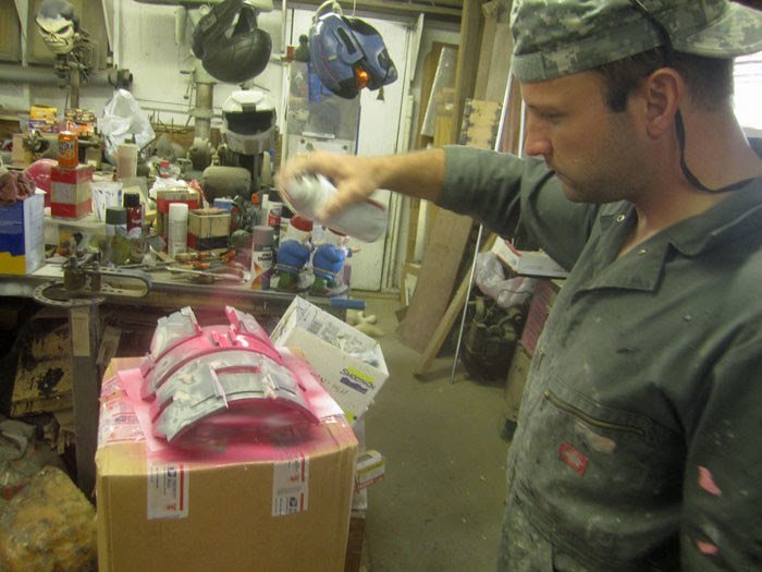 Spraying Faceplate Light Red