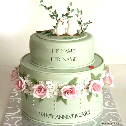 Write name on New wedding anniversary cake profile pic Write name on New wedding anniversary cake profile pic