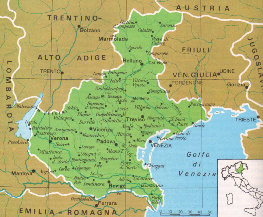 Cartina Del Veneto Da Stampare