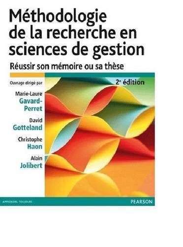 Methodologie de la Recherche (French Edition), by Marie-Laure Gavard-Perret