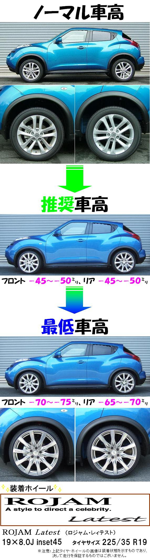ジューク Juke Yf15 全長調整式車高調 ｂｅｓｔ ｉ 開発完了です ｒｓ ｒ開発部のブログ ｒｓ ｒ開発部です みんカラ