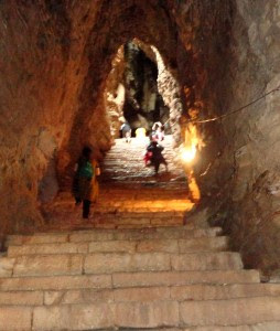 Yaganti Cave steps