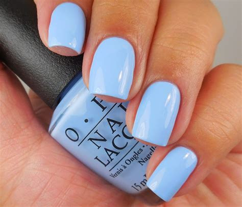 opi      light blue creme nail shimmer
