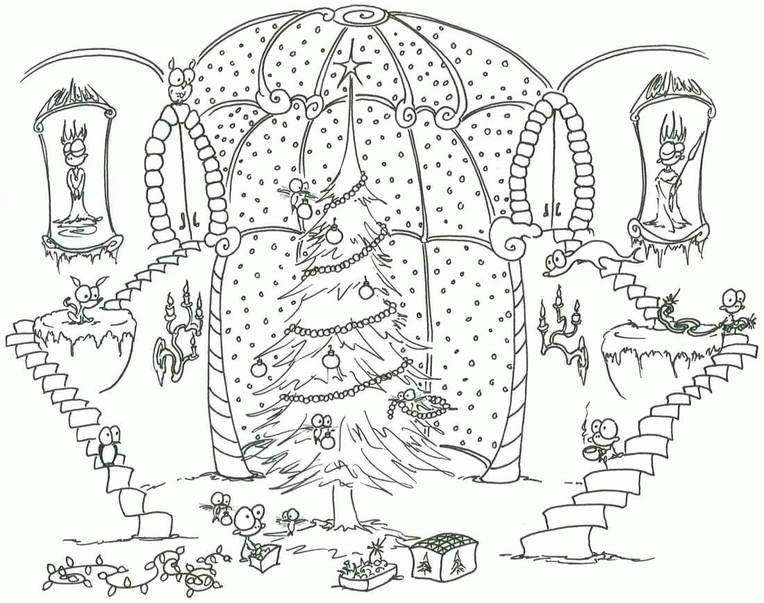 Coloriage noel difficile imprimer