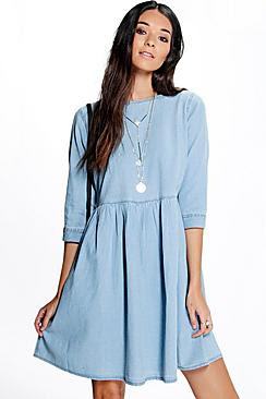 Laura Oversized Denim Smock Dress