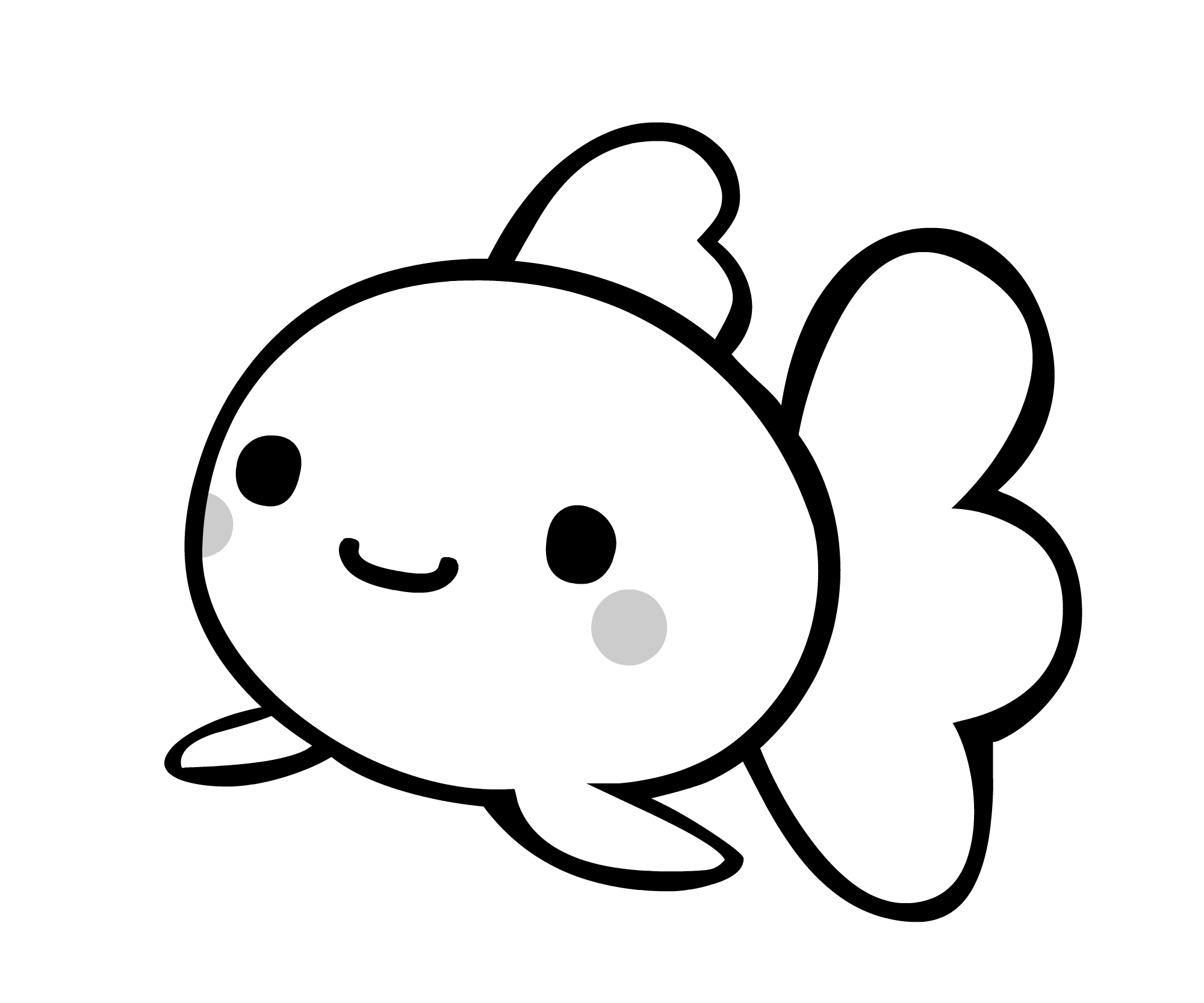 金魚のかわいい無料イラスト素材 イラスト無料素材かわいい系