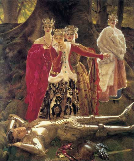 Frank Cadogan Cowper, Four Queens Find Lancelot Sleeping