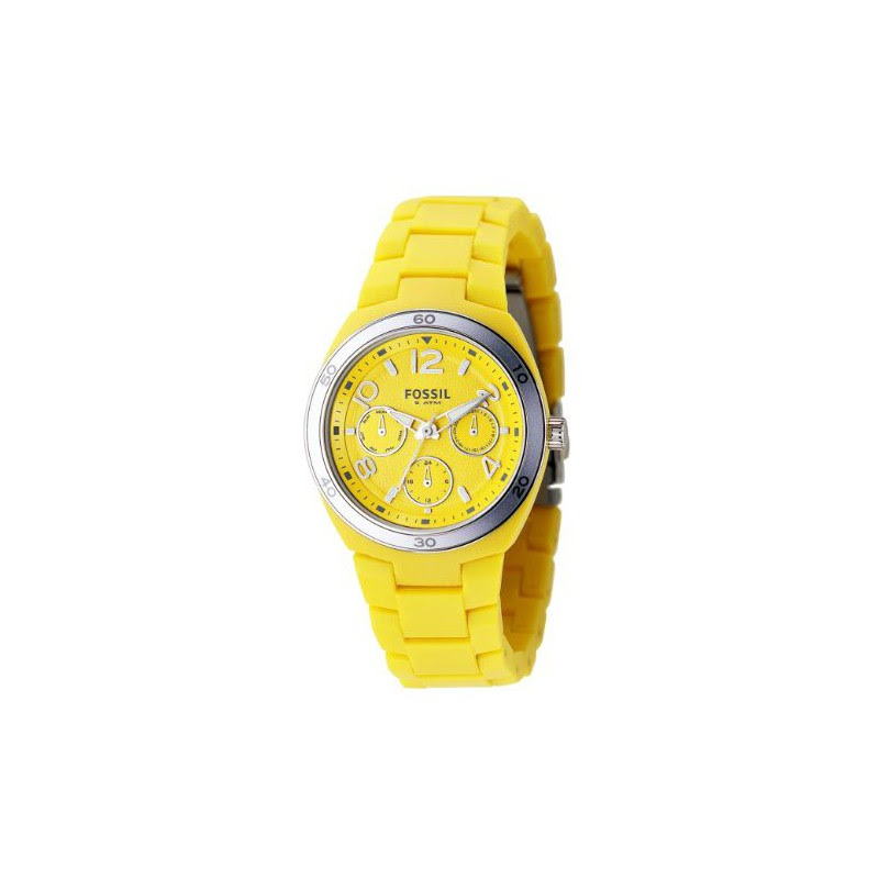 Watcheo.fr > Montres Femme > Fossil Femme Montre Jaune Cadran ES2518