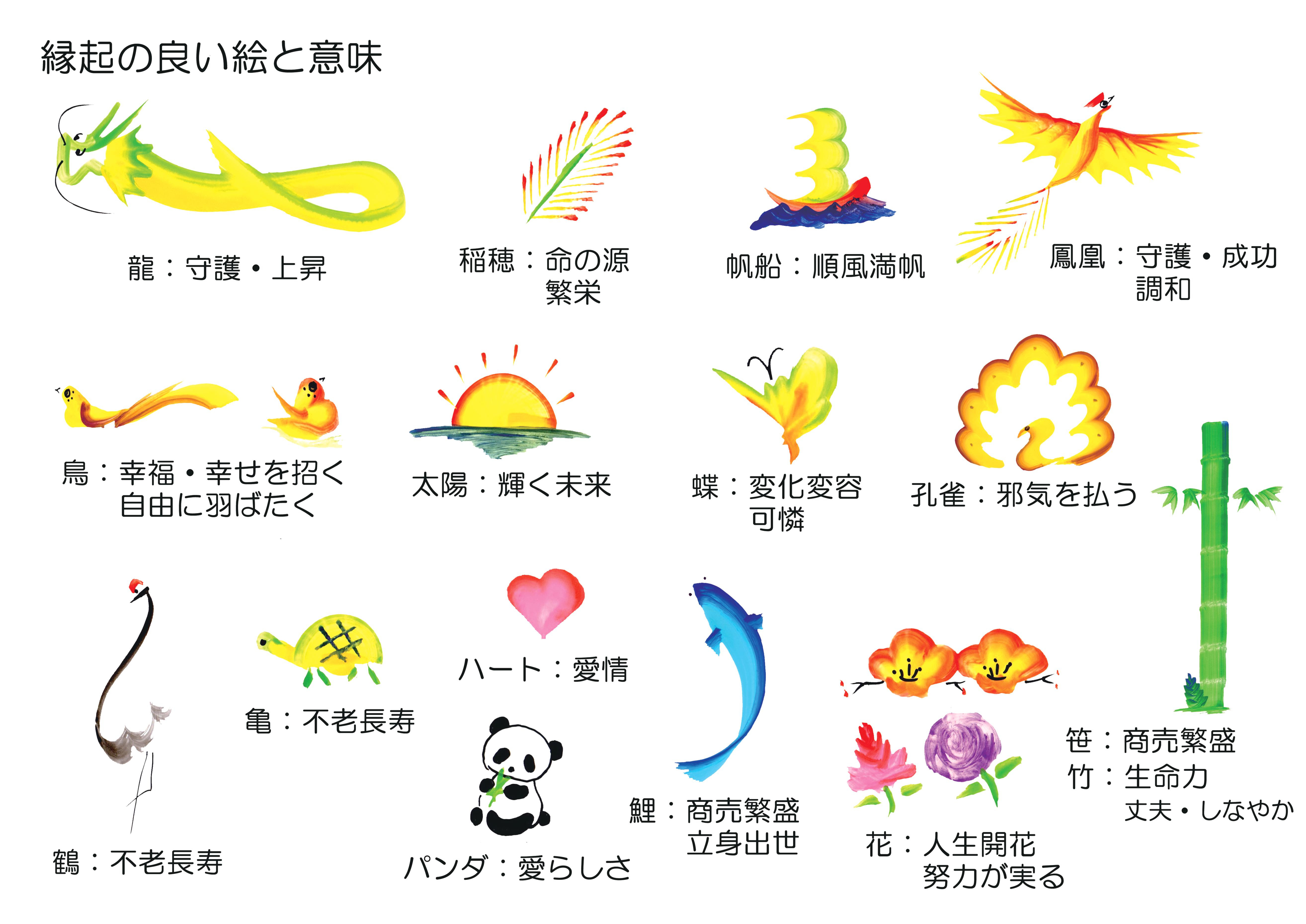 縁起の良い意味を持つ吉祥絵