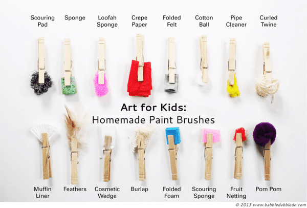16 homemade paint brushes for all sorts of effects ...