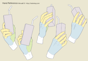 手のイラスト資料集 Hand Reference Hato King