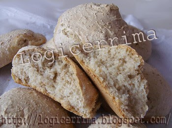 [ Pane casereccio - Panino con Crusca spezzato ]