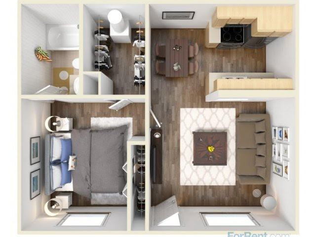 15 Smart Studio Apartment Floor Plans - Page 3 of 3
