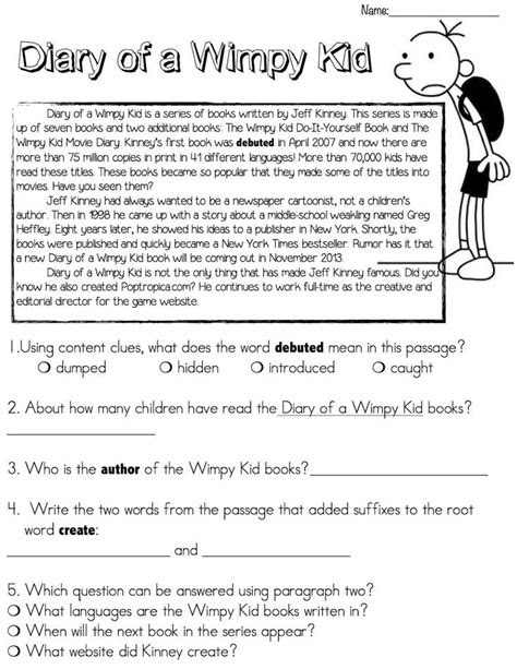  reading comprehension worksheets with images reading comprehension
