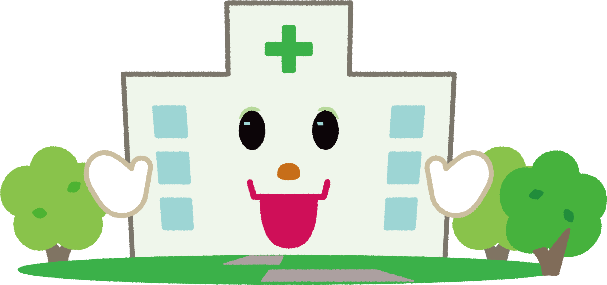 病院イラスト 病院 クリニック 診療所 医院 可愛い無料イラスト素材集