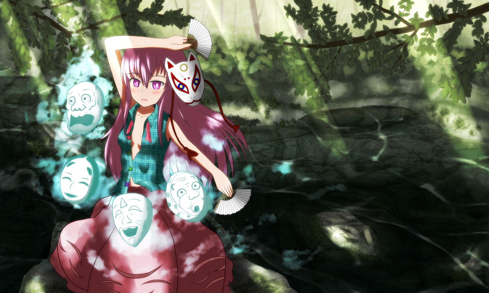 東方心綺楼 秦こころ 壁紙 イラスト 東方イラスト 東方壁紙 霧島製作所 Blog