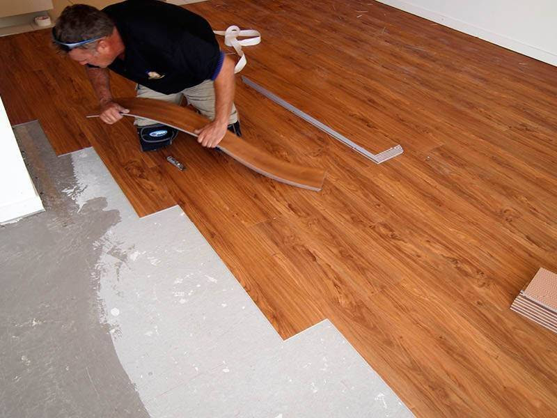 How to Install Loose Lay Vinyl Plank Flooring | Tile ...
