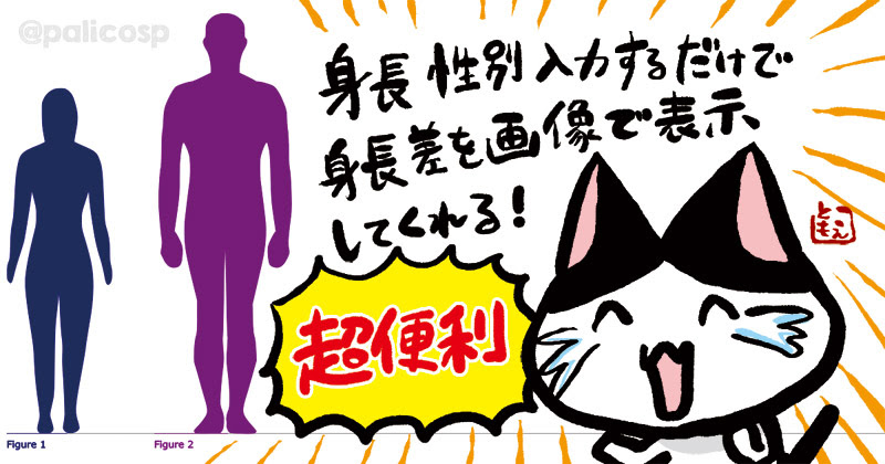 絵描き救済ツール キャラクターの身長差を目視 画像 で確認する方法 旧 ぱりことば ブログ移転しました