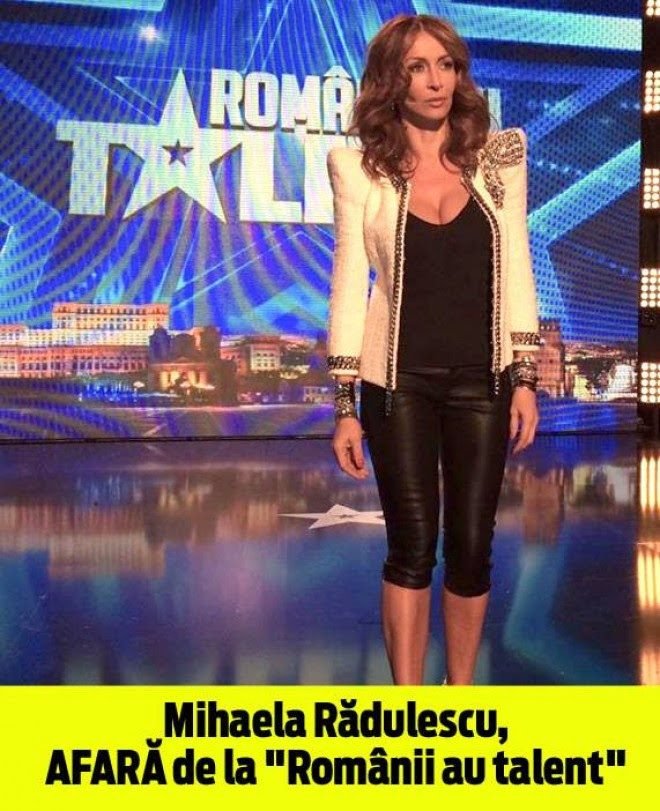 Mihaela Rădulescu, AFARĂ de la "Românii au talent". Cu ...