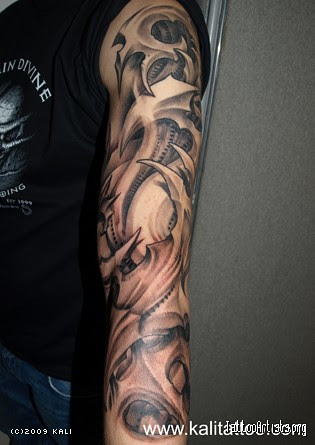 bio mechanical tattoo