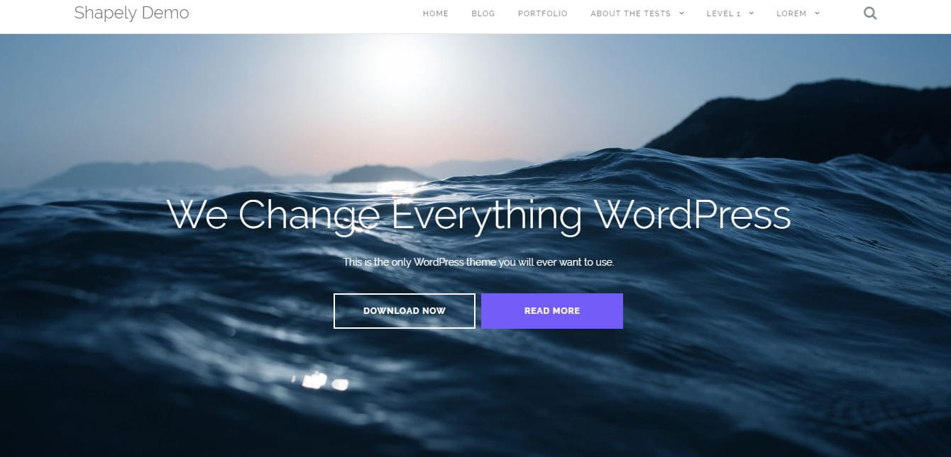 Shapely Material Design WordPress Theme