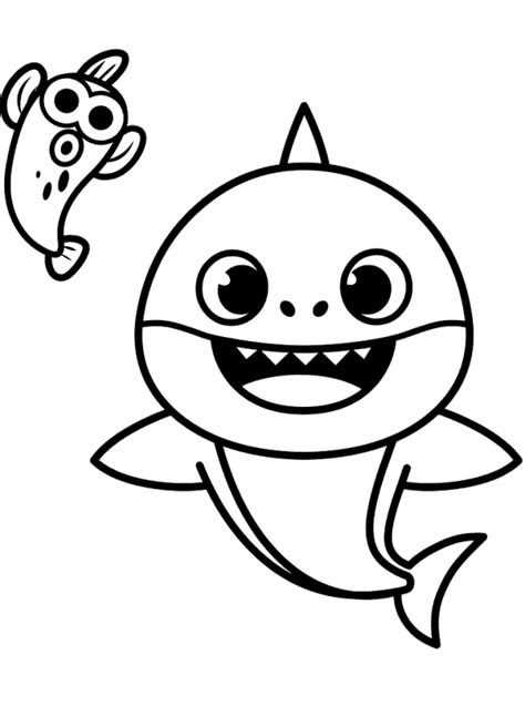 Free printable baby shark coloring pages for kids of all ages. kids n funcom coloring page baby shark baby shark