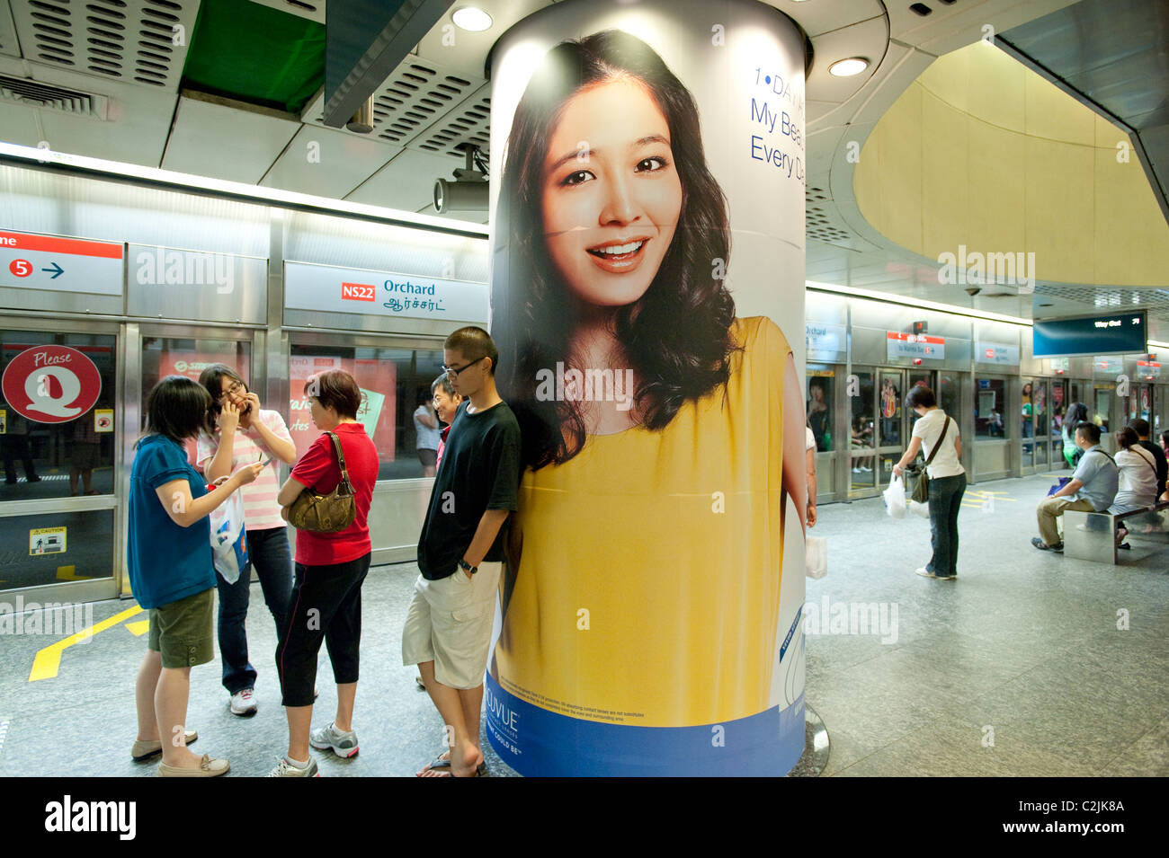 Striking advertising in Singapore's Mass Rapid Transit ...