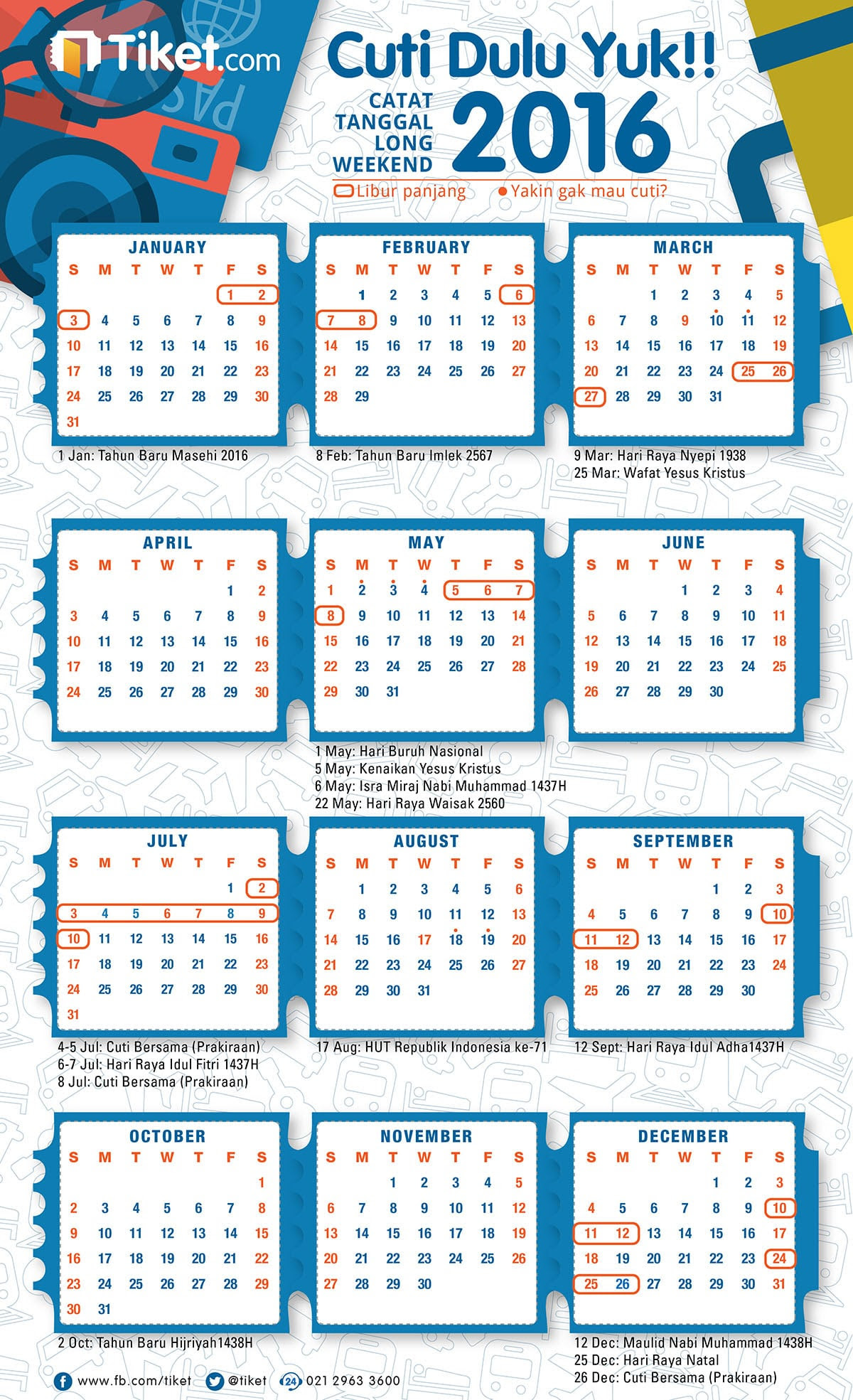 Kalender Cuti 2016
