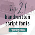 Adobe Acrobat Font That Looks Like Handwriting